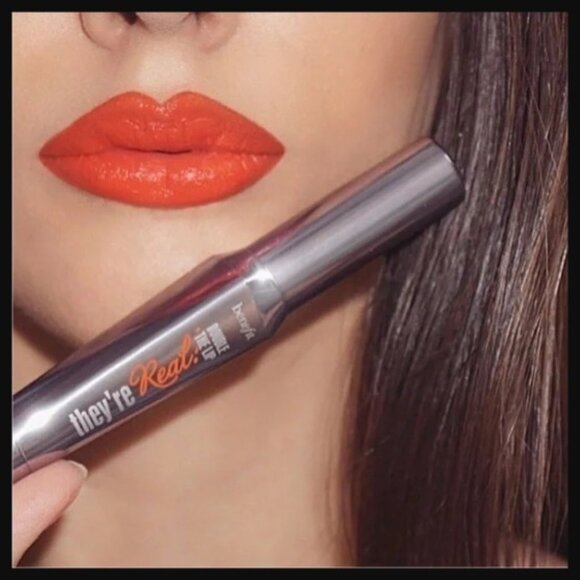 Benefit Cosmetics They’re Real Double the Lip Lipstick & Liner in Flame Game NEW - Picture 3 of 3